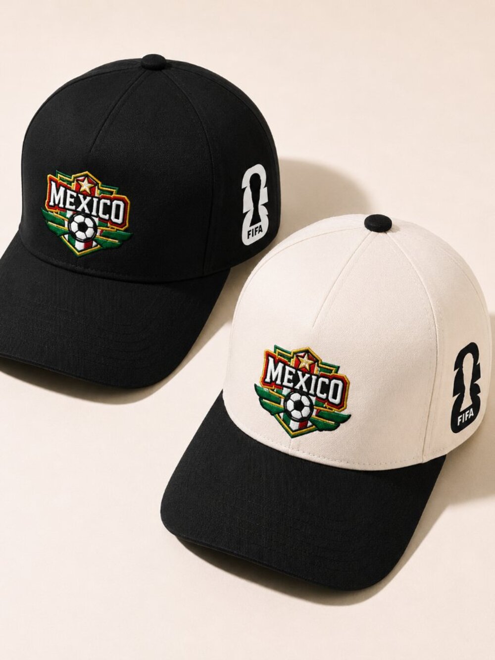 Mexico 2 Tone FIFA World Cup Tribue 5 Panel Snapback Hat Cap Mexico